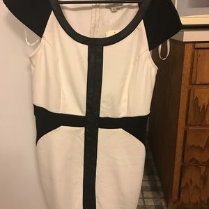 Beige by eci black/beige dress new